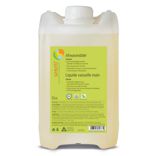 Afwasmiddel Citrus van Sonett, 1x 5 ltr